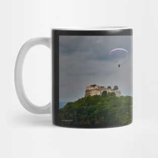 Hangglider over Hohenneuffen Castle Mug